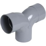 Codo PVC 110 mm Doble 90º M-H Color Gris