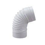 Manguito PVC Flexible Dual Corrugado 200mm Blanco