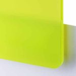 Plancha metacrilato amarillo fluorescente