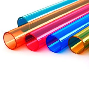 tubo metacrilato colores
