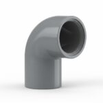 Codo PVC 110 mm 67º M-H Gris