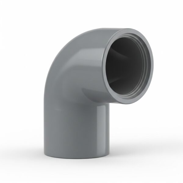 Codo PVC 110 mm 67º M-H Gris