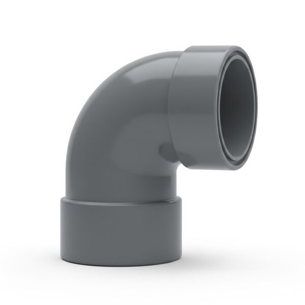Codo PVC 110 mm 67º M-H Gris para Agua