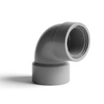 Codo PVC 40 mm 67º H-H Gris