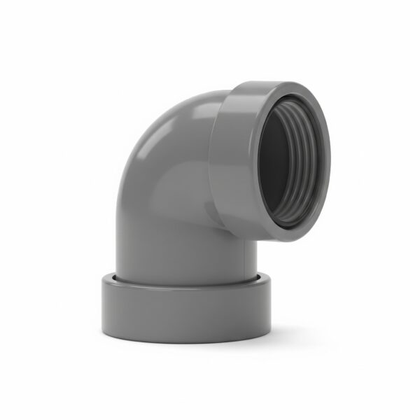 Codo PVC 40 mm 67º H-H Gris para Agua