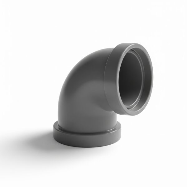 Codo PVC 40 mm 87º H-H Gris para Agua