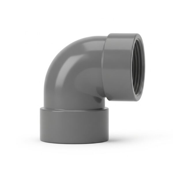 Codo PVC 50 mm 90º Gris para Agua