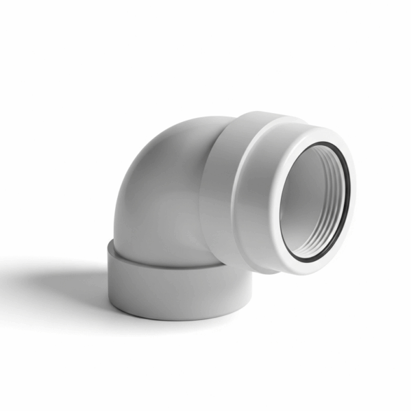 Codo PVC Blanco de 110 mm 87º M-H Blanco para Agua