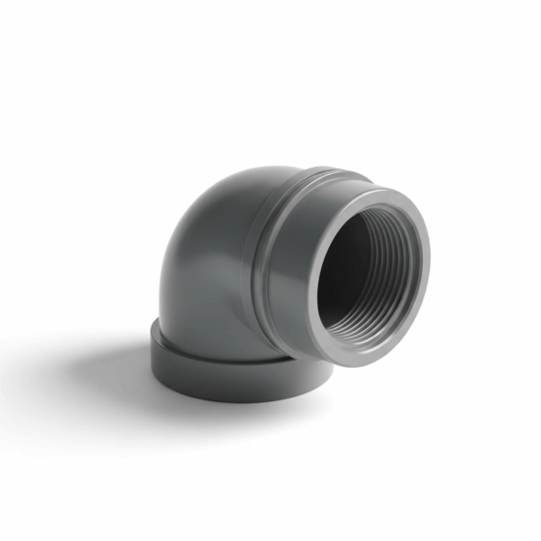 Codo PVC de 110 mm 15º M-H Gris