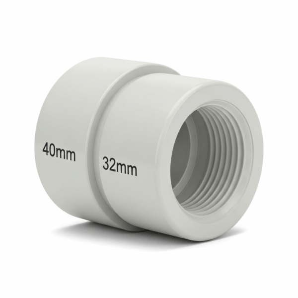 Adaptador Mixto PVC Encolar y Roscar Hembra de 40mm a 32mm para Tubería de agua