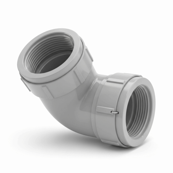 Codo PVC de 110 mm 87º con Registro M-H para Tubería de agua