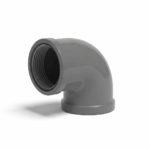 Codo PVC de 110 mm 87º H-H Gris