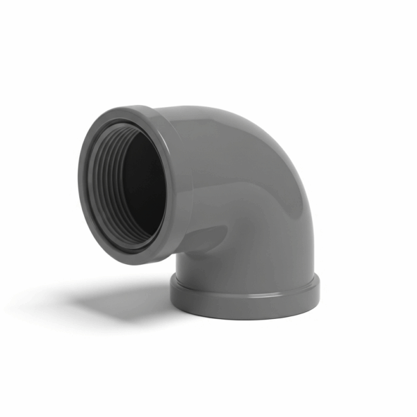 Codo PVC de 110 mm 87º H-H Gris