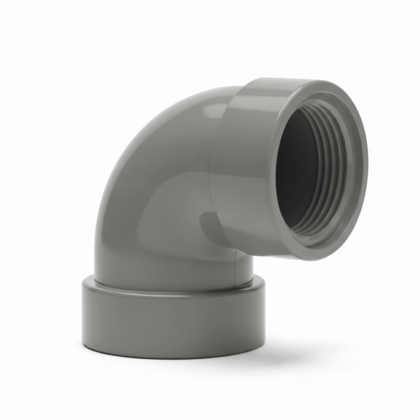 Codo PVC de 110 mm 87º H-H Gris para Tubería de agua