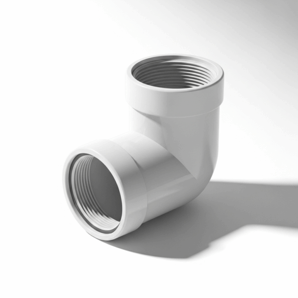 Codo PVC de 90 mm 45º M-H Blanco