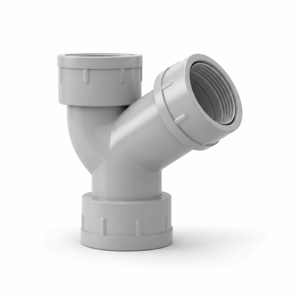 Derivación Y PVC 200 mm 45º M-H para Tubería de agua