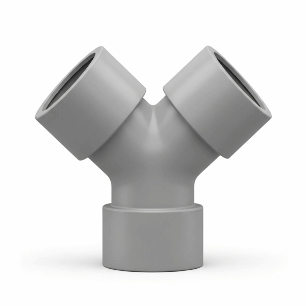 Derivaciónn Y PVC Doble 110 mm 45º M-H para Tubería de agua
