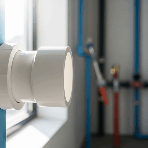 Injerto PVC de 160 mm a 50 mm en instalación de Tubería de agua