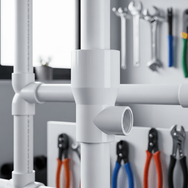 Reducción Cónica PVC de 110 mm a 63mm en instalación de Tubería de agua