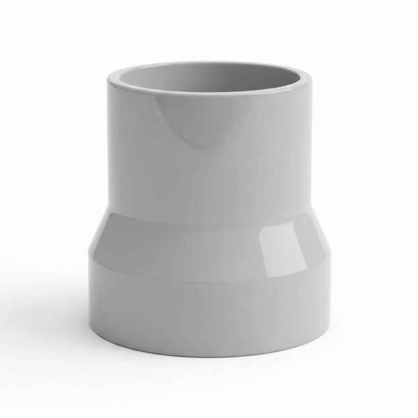 Reducción Excéntrica PVC de 100 mm a 50 mm para Tubería de agua