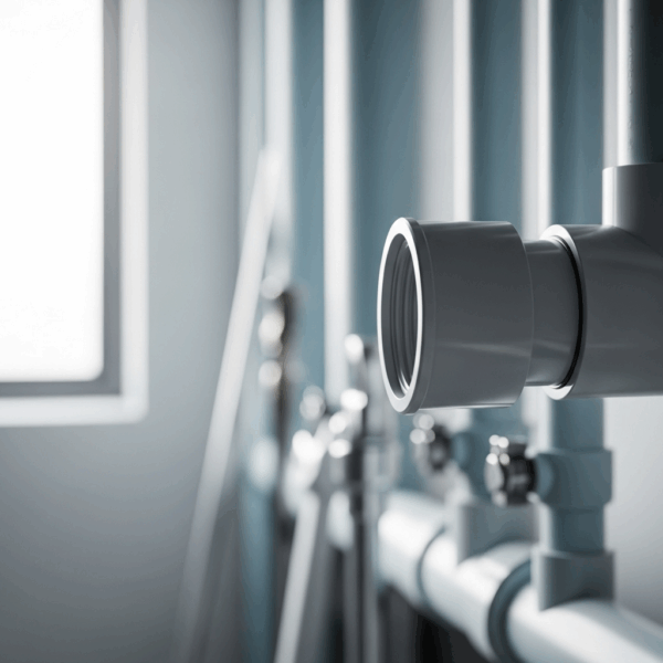 Reducción Excéntrica PVC de 100 mm a 90 mm en instalación de Tubería de agua
