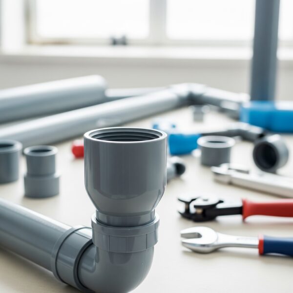 Reducción Excéntrica PVC de 50 mm a 32 mm en instalación de Tubería de agua