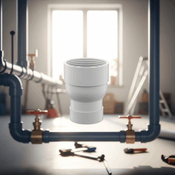 Reduccion PVC Exéntrica de 160 mm a 110 mm en instalación de Tubería de agua