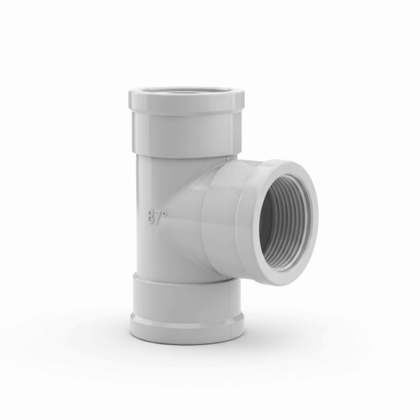 Te PVC 160 mm 87º M-H para Tubería de agua