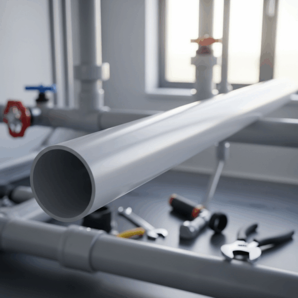 Tubo PVC 90 mm PN10 2 Metros en instalación de Tubería de agua