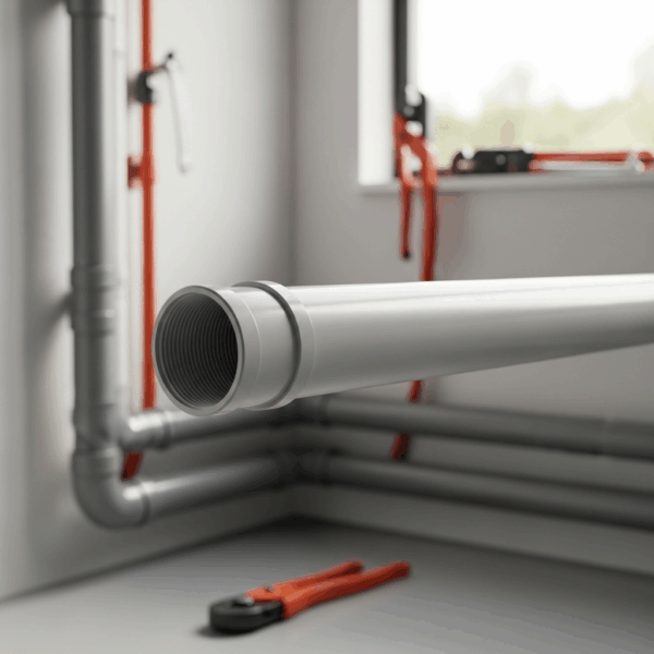Tubo PVC 90 mm PN10 6 Metros en instalación de Tubería de agua