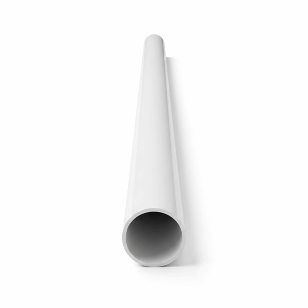 Tubo PVC Blanco 40 mm 1 Metro para Tuberías de Agua