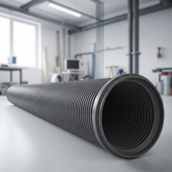 Tubo PVC Saneamiento Corrugado 1200 mm 6m en instalación de Tubería de agua