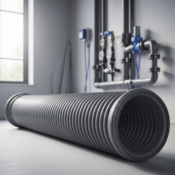 Tubo PVC Saneamiento Corrugado 500 mm 6m en instalación de Tubería de agua