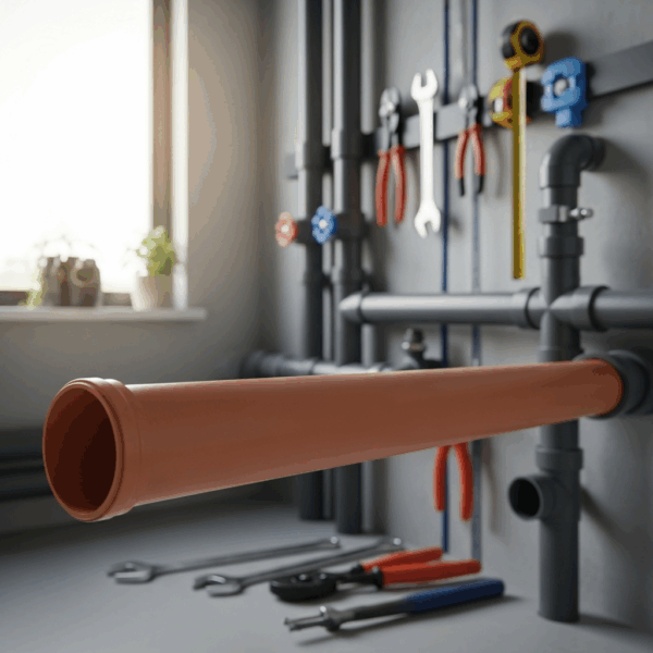 Tubo PVC SN2 200 mm 6 Metros en instalación de Tuberías de Agua