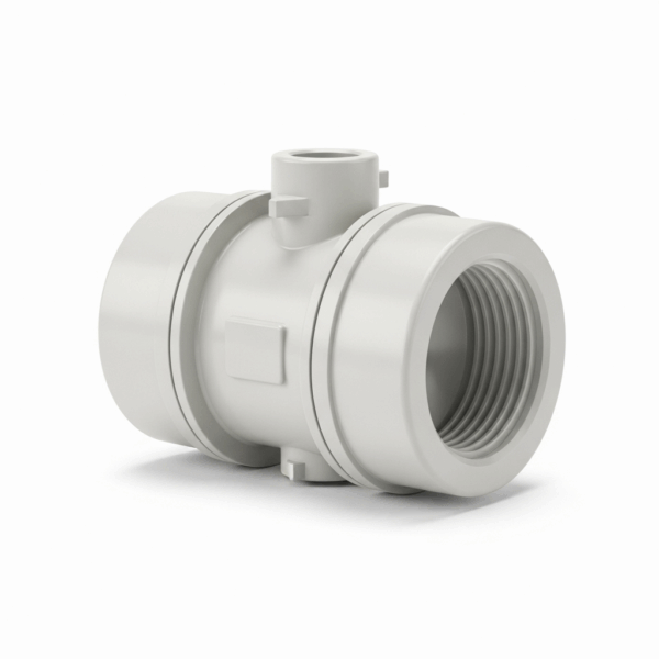 Válvula de Bola PVC 50 mm 3 Vías para Tubería de agua