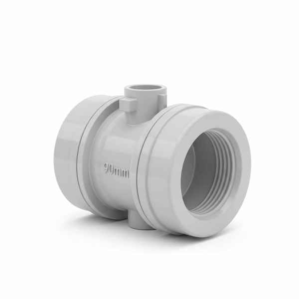Válvula de Esfera PVC Encolar 90 mm para Tubería de agua