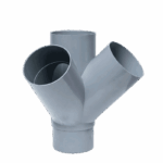 Injerto Doble PVC 75 mm 45º