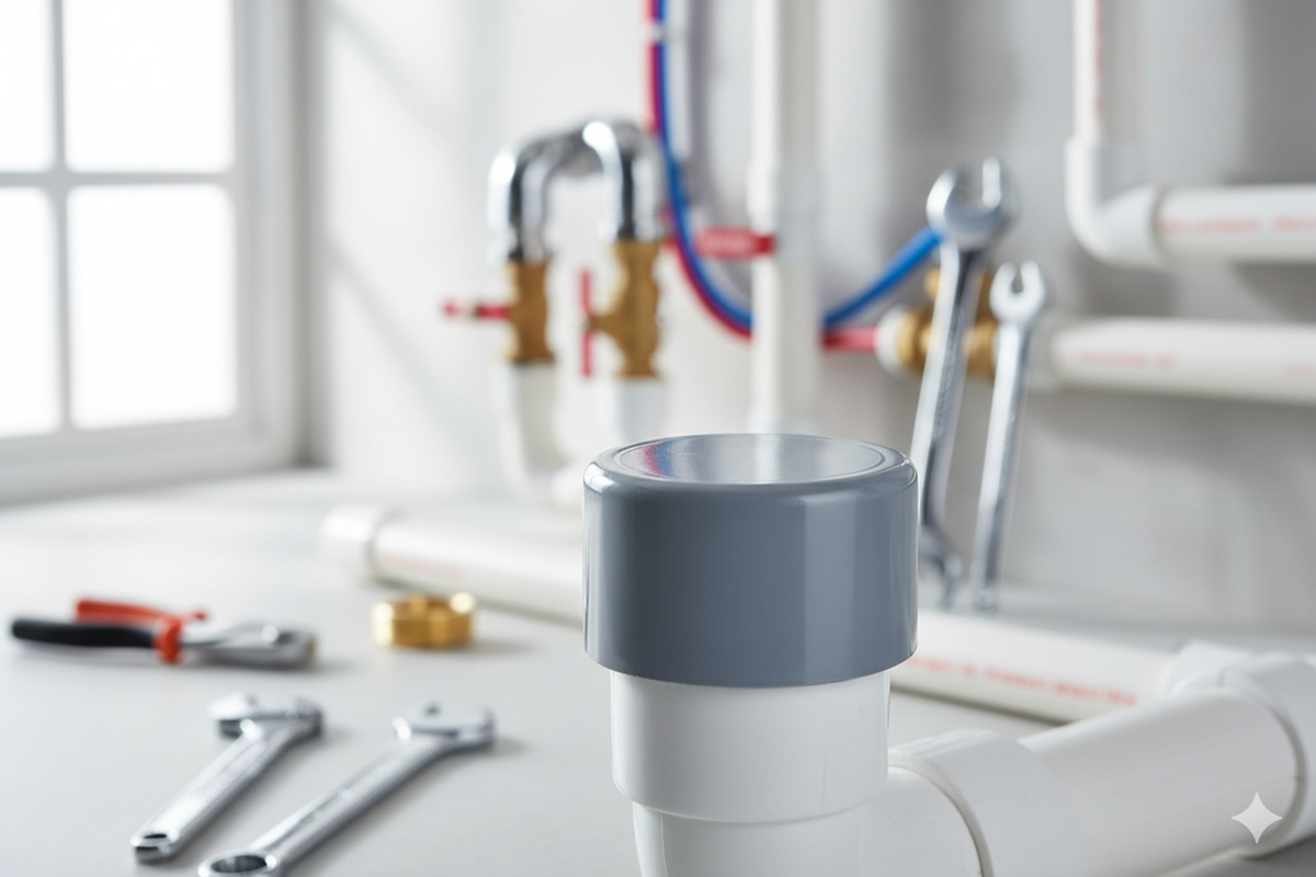 Tapón Ciego de PVC 160 mm Macho en instalación de Fontanería